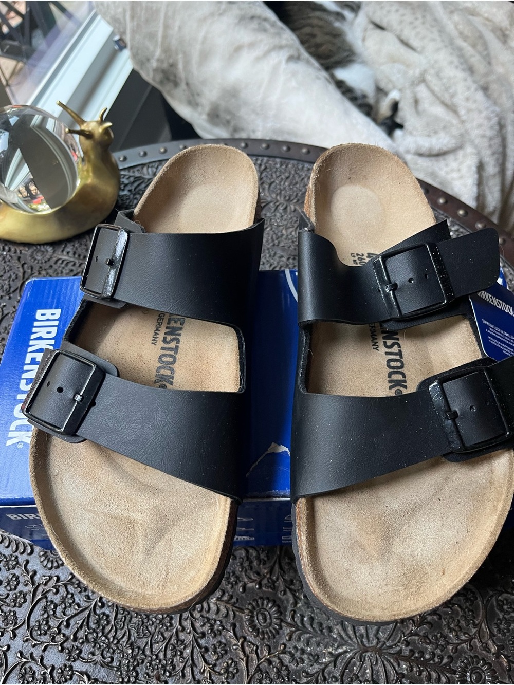 🖤BIRKENSTOCK ARIZONA SANDALS IN BLACK 40 9 - Picture 9 of 12